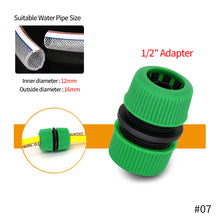 Load image into Gallery viewer, 1/2'' 3/4'' 5/8'' 1'' Gardening Accessories Outdoor Car Garden Hose Adapter Quick Connect Repair Tubing Connector Tap Connection Tube Fittings
