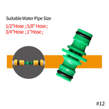 Load image into Gallery viewer, 1/2'' 3/4'' 5/8'' 1'' Gardening Accessories Outdoor Car Garden Hose Adapter Quick Connect Repair Tubing Connector Tap Connection Tube Fittings