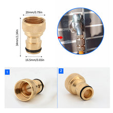 Load image into Gallery viewer, 1/2" 3/4“ Spray Nozzle Water Gun Brass High Pressure Direct Spray Quick Hose Connector Home Faucet Adapters Water Tap Adapter Garden Sprinkler