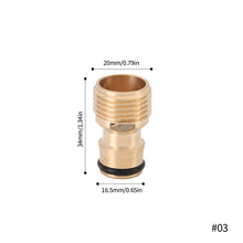 Load image into Gallery viewer, 1/2" 3/4“ Spray Nozzle Water Gun Brass High Pressure Direct Spray Quick Hose Connector Home Faucet Adapters Water Tap Adapter Garden Sprinkler