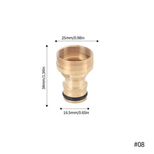 Load image into Gallery viewer, 1/2" 3/4“ Spray Nozzle Water Gun Brass High Pressure Direct Spray Quick Hose Connector Home Faucet Adapters Water Tap Adapter Garden Sprinkler