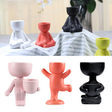 Load image into Gallery viewer, Creative Humanoid Ceramic Flower Pot Vase Plant Pot Ceramic Crafts Fleshy Flower Vase Home Decoration