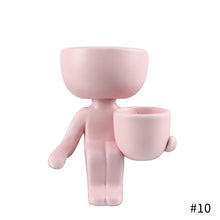 Load image into Gallery viewer, Creative Humanoid Ceramic Flower Pot Vase Plant Pot Ceramic Crafts Fleshy Flower Vase Home Decoration