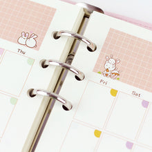 Load image into Gallery viewer, 45 Sheets Cute Cartoon A6 Notebook Paper Refill Spiral Binder Index Inside Pages Daily Diary Papers