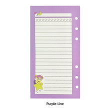 Load image into Gallery viewer, 45 Sheets Cute Cartoon A6 Notebook Paper Refill Spiral Binder Index Inside Pages Daily Diary Papers