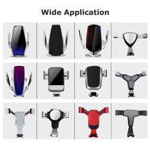 Load image into Gallery viewer, Car Mobile Phone Holder Bracket Base Wireless Car Charger Stand Holder Dashboard Mount Air Outlet Clip GPS Cradle Accessories