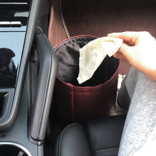 Load image into Gallery viewer, Double-layer Car Storage Basket Interior Rubbish Container For Waste Organizer Holder Waterproof Garbage Can Trash Bin Folding