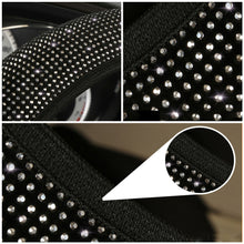 Load image into Gallery viewer, 37-38cm Colorful Sparkling Car Rhinestones Steering Wheel Cover With Crystal Diamond Car Interior Accessories Car-styling