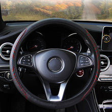 Load image into Gallery viewer, Universal Steering Wheel Cover Braid On The Steering Wheel Cover Cubre Anti-Slip Leather Auto Car Wheel Cover Car Accessories