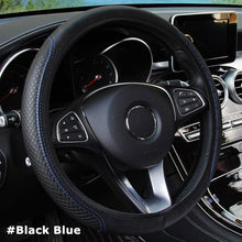 Load image into Gallery viewer, Universal Steering Wheel Cover Braid On The Steering Wheel Cover Cubre Anti-Slip Leather Auto Car Wheel Cover Car Accessories