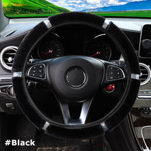 Load image into Gallery viewer, 37-38cm Diameter Universal Soft Plush Rhinestone Car Steering Wheel Cover Interior Accessories Steering-Cover Car-styling