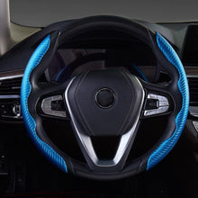 Load image into Gallery viewer, 2 Halves Car Steering Wheel Cover Carbon Fiber Look Steering Wheel Booster Cover Universal Anti-skid Auto Interior Accessories