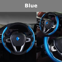Load image into Gallery viewer, 2 Halves Car Steering Wheel Cover Carbon Fiber Look Steering Wheel Booster Cover Universal Anti-skid Auto Interior Accessories