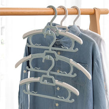 Load image into Gallery viewer, 5pcs/set Kids Anti-slip Clothes Hanger Adjustable Children Flexible Clothing Rack Baby Clothes Rack Coat Sweater Hoodie Hanger Organizer