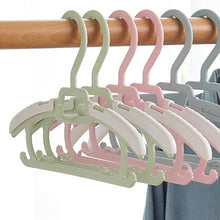 Load image into Gallery viewer, 5pcs/set Kids Anti-slip Clothes Hanger Adjustable Children Flexible Clothing Rack Baby Clothes Rack Coat Sweater Hoodie Hanger Organizer