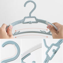 Load image into Gallery viewer, 5pcs/set Kids Anti-slip Clothes Hanger Adjustable Children Flexible Clothing Rack Baby Clothes Rack Coat Sweater Hoodie Hanger Organizer