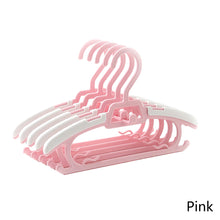 Load image into Gallery viewer, 5pcs/set Kids Anti-slip Clothes Hanger Adjustable Children Flexible Clothing Rack Baby Clothes Rack Coat Sweater Hoodie Hanger Organizer