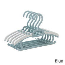 Load image into Gallery viewer, 5pcs/set Kids Anti-slip Clothes Hanger Adjustable Children Flexible Clothing Rack Baby Clothes Rack Coat Sweater Hoodie Hanger Organizer