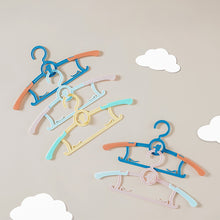 Load image into Gallery viewer, 5pcs/set Kids Cartoon Anti-slip Clothes Hanger Adjustable Children Flexible Clothing Rack Baby Clothes Rack Coat Sweater Hoodie Hanger Organizer