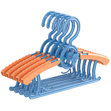 Load image into Gallery viewer, 5pcs/set Kids Cartoon Anti-slip Clothes Hanger Adjustable Children Flexible Clothing Rack Baby Clothes Rack Coat Sweater Hoodie Hanger Organizer