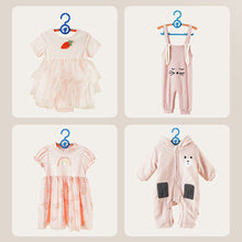 Load image into Gallery viewer, 5pcs/set Kids Cartoon Anti-slip Clothes Hanger Adjustable Children Flexible Clothing Rack Baby Clothes Rack Coat Sweater Hoodie Hanger Organizer