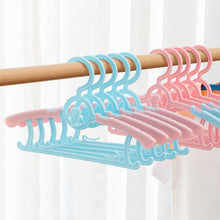 Load image into Gallery viewer, 5pcs/set Kids Cartoon Anti-slip Clothes Hanger Adjustable Children Flexible Clothing Rack Baby Clothes Rack Coat Sweater Hoodie Hanger Organizer