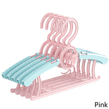 Load image into Gallery viewer, 5pcs/set Kids Cartoon Anti-slip Clothes Hanger Adjustable Children Flexible Clothing Rack Baby Clothes Rack Coat Sweater Hoodie Hanger Organizer