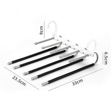 Load image into Gallery viewer, 5 in 1 Pants Hanger Trouser Organizer Clother Hanger Closet Storage Multifunction Shelves Organizer Stainless Steel Trouser Hangers