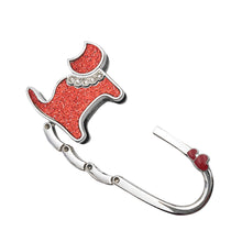 Load image into Gallery viewer, Portable Folding Handbag Hook Holder Purse Hanger Table Edge Hanging Hooks for Handbag Decoration Students Bag Organizer