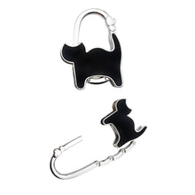 Load image into Gallery viewer, Portable Folding Handbag Hook Holder Purse Hanger Table Edge Hanging Hooks for Handbag Decoration Students Bag Organizer