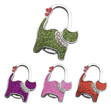 Load image into Gallery viewer, Portable Folding Handbag Hook Holder Purse Hanger Table Edge Hanging Hooks for Handbag Decoration Students Bag Organizer