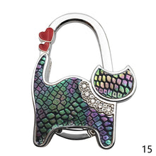 Load image into Gallery viewer, Portable Folding Handbag Hook Holder Purse Hanger Table Edge Hanging Hooks for Handbag Decoration Students Bag Organizer