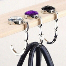 Load image into Gallery viewer, Portable Folding Handbag Hook Holder Purse Hanger Table Edge Hanging Hooks for Handbag Decoration Students Bag Organizer