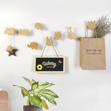 Load image into Gallery viewer, Cute Cartoon Wood Hook Kids Room Mounted Hook Towels Coat Bags Clothes Storage Hook Self Adhesive Wall Hanger Mounted Children Room Storage Rack
