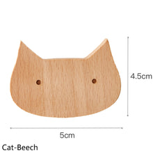 Load image into Gallery viewer, Cute Cartoon Wood Hook Kids Room Mounted Hook Towels Coat Bags Clothes Storage Hook Self Adhesive Wall Hanger Mounted Children Room Storage Rack