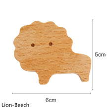 Load image into Gallery viewer, Cute Cartoon Wood Hook Kids Room Mounted Hook Towels Coat Bags Clothes Storage Hook Self Adhesive Wall Hanger Mounted Children Room Storage Rack