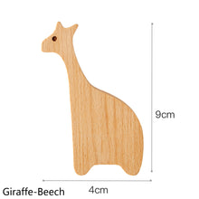 Load image into Gallery viewer, Cute Cartoon Wood Hook Kids Room Mounted Hook Towels Coat Bags Clothes Storage Hook Self Adhesive Wall Hanger Mounted Children Room Storage Rack
