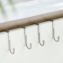 Load image into Gallery viewer, S Type 304 Stainless Steel Door Hanger Hook Over Cabinet Draw Hook Kitchen Bathroom Towel Hanger Holder Bedroom Closet Over Rack