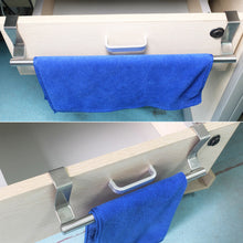 Load image into Gallery viewer, Over Door Stainless Steel Racks Kitchen Cabinet Towels Long Rack Bar Hanging Holder Bathroom Bath Towel Shelf