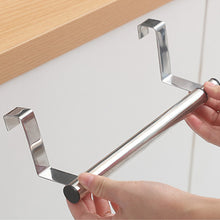 Load image into Gallery viewer, Over Door Stainless Steel Racks Kitchen Cabinet Towels Long Rack Bar Hanging Holder Bathroom Bath Towel Shelf