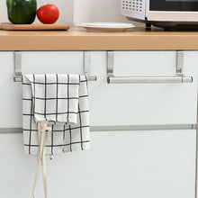 Load image into Gallery viewer, Over Door Stainless Steel Racks Kitchen Cabinet Towels Long Rack Bar Hanging Holder Bathroom Bath Towel Shelf