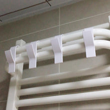 Load image into Gallery viewer, 1pc Coat Hook Towel Rack Tubular Radiator Bracket Bathroom Hook Clothes Hanger Soft Scarf Rack Towel Rack Bathroom Hook Holder