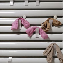 Load image into Gallery viewer, 1pc Coat Hook Towel Rack Tubular Radiator Bracket Bathroom Hook Clothes Hanger Soft Scarf Rack Towel Rack Bathroom Hook Holder