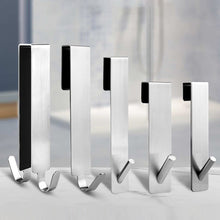 Load image into Gallery viewer, Bathroom Shower Room Door Hook Over Glass Door Stainless Steel Over Towel Rack Towel Holder Loofah Hanger