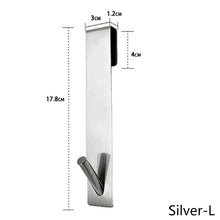 Load image into Gallery viewer, Bathroom Shower Room Door Hook Over Glass Door Stainless Steel Over Towel Rack Towel Holder Loofah Hanger