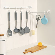 Load image into Gallery viewer, 2pcs/set Self Adhesive Curtain Rod Bracket Holder Bathroom Towels Self Holder Kitchen Rod Hanging Clip Wall Hooks Punch Free Holder Clips