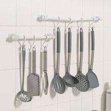 Load image into Gallery viewer, 2pcs/set Self Adhesive Curtain Rod Bracket Holder Bathroom Towels Self Holder Kitchen Rod Hanging Clip Wall Hooks Punch Free Holder Clips