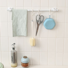 Load image into Gallery viewer, 2pcs/set Self Adhesive Curtain Rod Bracket Holder Bathroom Towels Self Holder Kitchen Rod Hanging Clip Wall Hooks Punch Free Holder Clips
