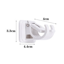 Load image into Gallery viewer, 2pcs/set Self Adhesive Curtain Rod Bracket Holder Bathroom Towels Self Holder Kitchen Rod Hanging Clip Wall Hooks Punch Free Holder Clips