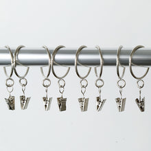 Load image into Gallery viewer, 20PCS/Set Window Curtain Metal Steel Hook Clips Shower Curtain Alligator Clips Tapestry Anti Slip Crocodile Clips